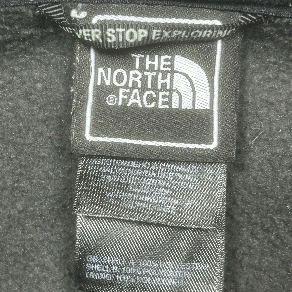 The North Face Fleece Jacket Men's XL Black Full Zip Pockets Outdoor Hiking C704